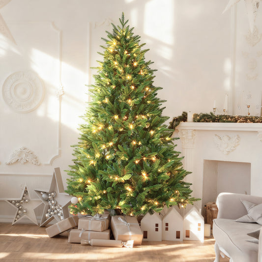 Lichterglanz LED Spitze Holzfuß