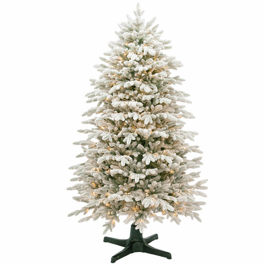 Winterzauber Drehbaum Flock